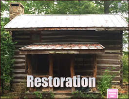 Historic Log Cabin Restoration  Troup County, Georgia